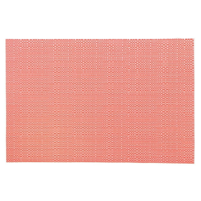 Vinyl Placemat Linen Coral 12 X 18 - Ensemble De 12