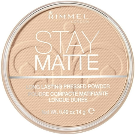 Rimmel London Stay Matte Long Lasting Pressed Powder, Creamy Natural 0.49 oz (Pack of