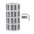 thumbnail image 2 of 1 to 1000 Consecutive Number Stickers Inventory Label Black Numbers for Warehouse Numbering, Total 2000pcs, 2 of 6