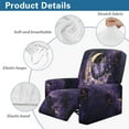 thumbnail image 5 of FOR U DESIGNS Buttefly Rose Moon Marble Print Recliner Chair Covers with Armrest, Anti-Slip Recliner Sofa Slipcover Washable Lazy Boy Recliner Covers, Prevent Wear and Pet Hair, 5 of 8