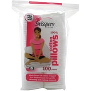 Swisspers Premium Cotton Squares Pillows 100 ea (Pack of 4)