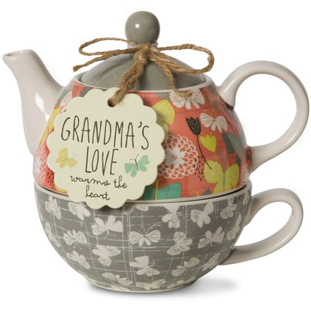 Pavilion Gift Company 14118 Best Grandma Soup Bowl with Spoon 16-Ounce Mom