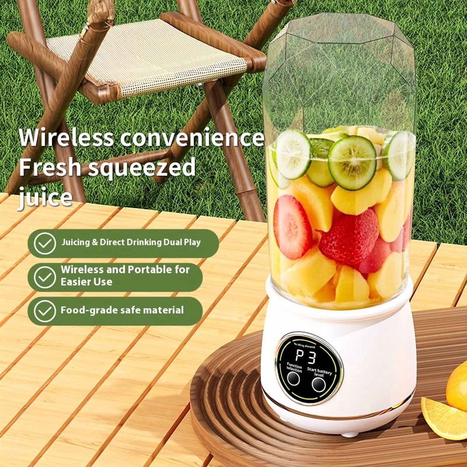 Hot Selling Customizable Juicer Cup, Household Portable Three-Speed Fruit & Vegetable Juicer Machine Travel Blender Cup