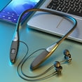 thumbnail image 2 of Neckband Bluetooth Headphones, In Ear Earphones with Magnetic Earbuds and Long Battery Life for Sports, Travel, Workouts and Daily Listening, Black, 2 of 6