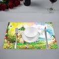 thumbnail image 3 of MKHERT Magic Forest with Butterflies Fairytale Cabin and The Clearing Placemats Table Mats for Dining Room Kitchen Table Decoration 12x18 inch,Set of 6, 3 of 4