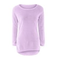thumbnail image 4 of Ruyang Teens Girls Fleece Sweatshirts Fall Winter Warm Furry Pullover Sweatshirt Long Sleeve Cute Trendy Plain Thick Tops, 4 of 5
