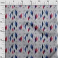 thumbnail image 2 of oneOone Georgette Viscose Navy Blue Fabric Diamond Geometric Sewing Craft Projects Fabric Prints By Yard 42 Inch Wide, 2 of 4