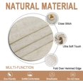 thumbnail image 3 of ICHUDAN Solid Color Tassel Tablecloth Cotton Linen Dust-Proof Shrink-Proof Table Cover for Kitchen Dining Farmhouse Tabletop Decoration (Round, 60 Inch, Neutral)NeutralRectangle/Oblong, 55 x 86 Inch, 3 of 7