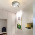 thumbnail image 2 of DingLiLighting Modern Adjustable Flush Mount Kitchen Spotlights, Ceiling Track Lighting Kit, 4-Light Round Directional Track Lights Fixtures for Bedroom, Living Room, 4x3W GU10 Bulbs Incl. Warm White, 2 of 6