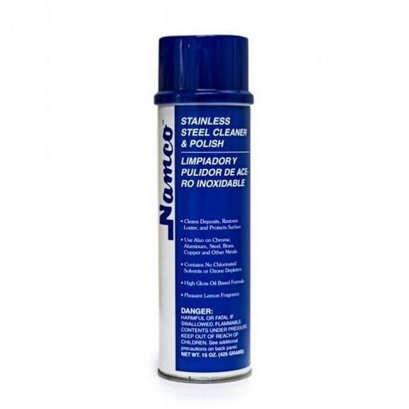 Namco  Stainless Steel Cleaner, 15 oz Aerosol, Case of 12
