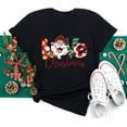 thumbnail image 4 of Camiseta con estampado de árbol de Navidad para mujer, ropa juvenil, Tops, 2023, 4 of 5