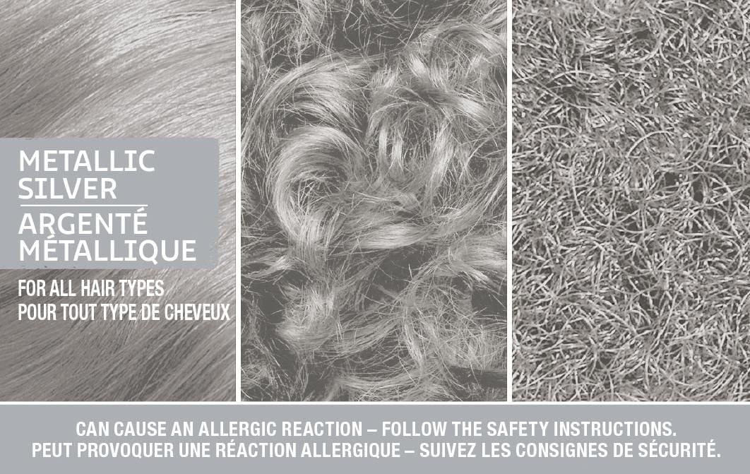 Got2b Metallics coloration permanente pour cheveux, argenté métallique M71, 1 application 1 application, 60 ml