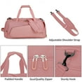thumbnail image 6 of Djiypn Gym Bag for Men, 40L Sports Travel Duffel Bag with Shoe Compartment, Dry Wet Separation Workout Bag Carry On Weekender Bag Overnight Handbag for Travel, Fitness, Pink, 6 of 6