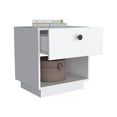 thumbnail image 6 of Tuhome Trivor 2-Drawer Nightstand with Spacious Storage, Modern Bedside Table with Handles, 6 of 6