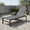 Gray, variant on Resenkos Outdoor Chaise Lounge Chair, 6-Position Chaise Lounge Chairs with Rustproof Aluminium Frame-Brown, Portable Recliner for Lawn Garden Beach Yard