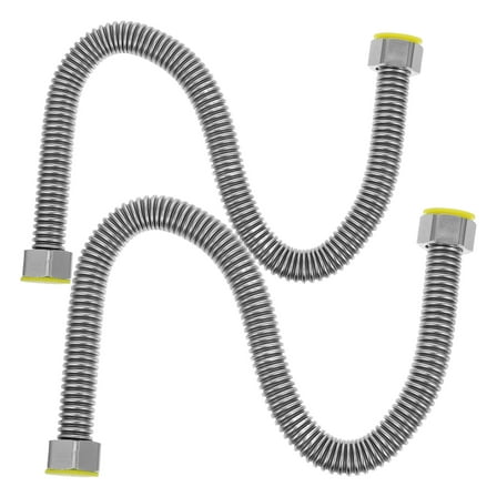 Homoyoyo Flexible Corrugated Water Heater Hose 2-Pack Replacement Tubing