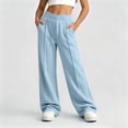 thumbnail image 2 of LIaqionyy Big Girls Sweatpants Kids Joggers Wide Leg Sweat Pants Elastic Waist Casual Pant with Pockets, 2 of 8