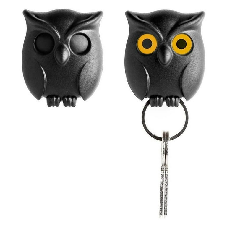 Key Holder, Owl Shape Magnetic Organizer Hook - Wall Mounted Keychain  Hanger - Novelty Friendship Charm Key Hanging Ring - For Home Decor Show 