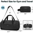 thumbnail image 5 of WANDF Travel Duffel Bag Weekender Backpack with Shoe Compartment Wet Pocket Sport Gym Bag for Men, 5 of 7