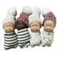 thumbnail image 2 of Muñeca bebé realista durmiendo | Figura de PVC de tejido suave | Decoración infantil en miniatura de 8 cm para escritorio, estantería y dormitorio, 2 of 6