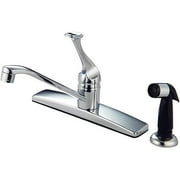 Chrome Single Handle Kitchen Faucet w/Spray