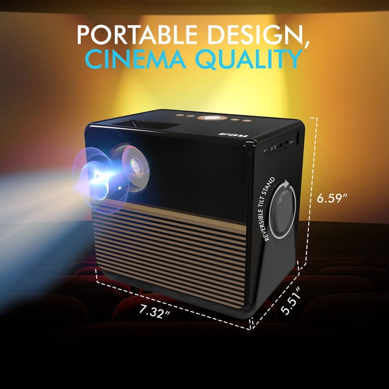 RCA 1080P Full HD Roku Smart Projector with Bluetooth and Multiple