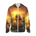 thumbnail image 1 of Fotbe Cartoon Swimming Yellow Duck Chaqueta con Protección Solar UPF 50+ para Hombre y Mujer, Camisa con Capucha y Bolsillos-Large, 1 of 7