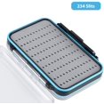 thumbnail image 4 of Fly Boxes for Fly Fishing Jig Boxes Two-Sided Waterproof Lightweight Fly Fishing Box Easy Grip Transparent Lid Fly Fishing Lures Box, 5.9"x 3.8"x 1.77", Grey, 4 of 8