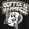 thumbnail image 3 of CafePress - Coffee Is Happiness Women's Dark Pajamas - Women's Short Sleeve Print T-Shirt and Pants Dark Cotton Pajama Set, 3 of 7