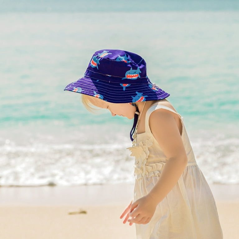 Toddler Sun Hats UPF 50+ Baby Bucket Hat for Boys and Girls Kids Summer  Beach Cap Adjustable 