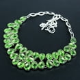 thumbnail image 3 of Green Amethyst Pear Gemstone Gift 925 Sterling Silver Jewelry Necklace 18" VJ 99, 3 of 4