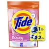 Tide Power PODS with Downy Soft Boosters Laundry Detergent Pacs, April Fresh Scent, 18 Count