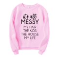 thumbnail image 1 of Gibobby Blusa Mujer Sudadera sin capucha para mujer Sudadera casual de otoño de manga larga Blusa ligera con botones en la parte superior（Rosa， L), 1 of 4