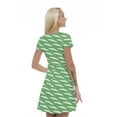 thumbnail image 2 of Women’s A Line Alligator Summer Dress, Retro Triangle Arrangement, Cross Wrap V Neck, 6 Sizes, by Ambesonne, 2 of 2