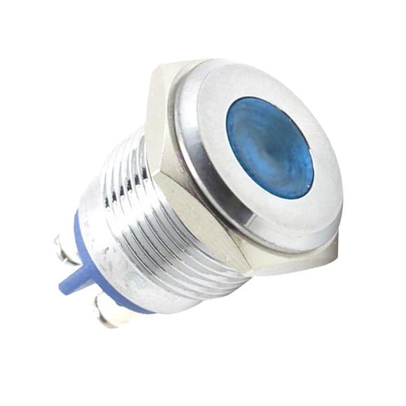Lámpara de Luz de Instrumentos Sunnimix LED Azul 12V Luz indicadora de metal