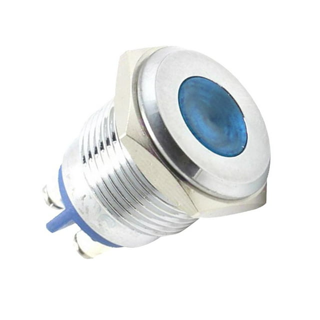 Lámpara de Luz de Instrumentos Sunnimix LED Azul 12V Luz indicadora de metal