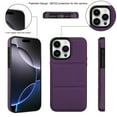 thumbnail image 4 of Case for iPhone 13 Pro, PU Leather + Soft TPU, Luxury Kickstand Card Slots Back Case Magnetic Ultra Slim Protective Shockproof Phone Cover for iPhone 13 Pro, Darkpurple, 4 of 7