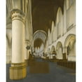 thumbnail image 3 of Isaak van Nickelen 20x23 Black Modern Framed Museum Art Print Titled - Interior of St Bavo's, Haarlem (1696), 3 of 5