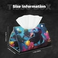 thumbnail image 5 of Cauagu Lively Cute Turtle for Large Tissue Box Cover Rectangular–Plus Size Rectangle Tissue Box Holder Long Tissue Holder for Bathroom/Car/Office Decor 7.9X4.9X4.9'', 5 of 7