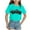 Mint Green, variant on Godom Girls Short Sleeve T-Shirts Crewneck Tees Kids Summer Tops
