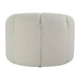 thumbnail image 4 of Benjara Chair with Textured Fabric and Vertical Channel Tufting, White, 4 of 5