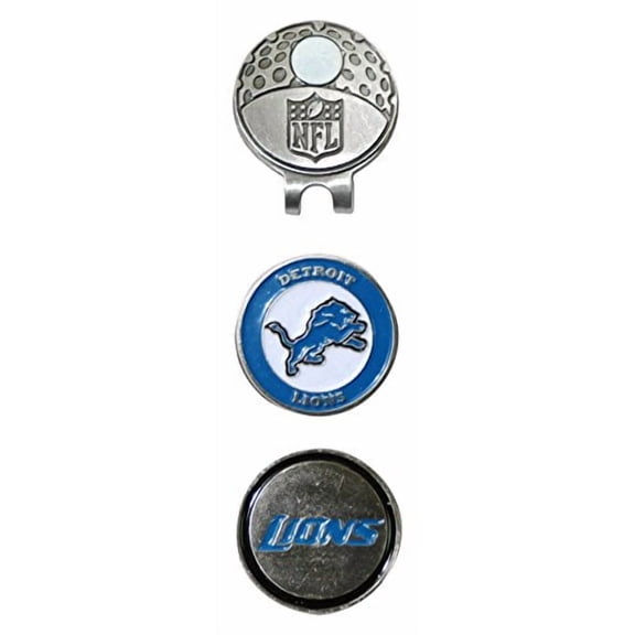Team Golf NFL Detroit Lions Cap Clip With 2 Golf Ball Markers