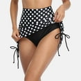 thumbnail image 3 of Alove Women High Waisted Swim Skirt with Brief Tankini Bottom Swimdress, 3 of 5