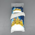 thumbnail image 2 of Ambesonne Winter Bedding Set 4 Pcs, Cold and Snowy Nighttime, Queen, Multicolor, 2 of 3