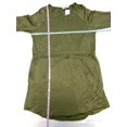 thumbnail image 2 of Jamie Layla Petite French Terry Shirt Tail Dress Olive Night PL, 2 of 4