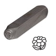 thumbnail image 2 of Steel Design Stamp Punch Tool to Embellish Metal, Plastic, Jewelry Blanks, Clay+ (Flower 6x5mm), 2 of 4