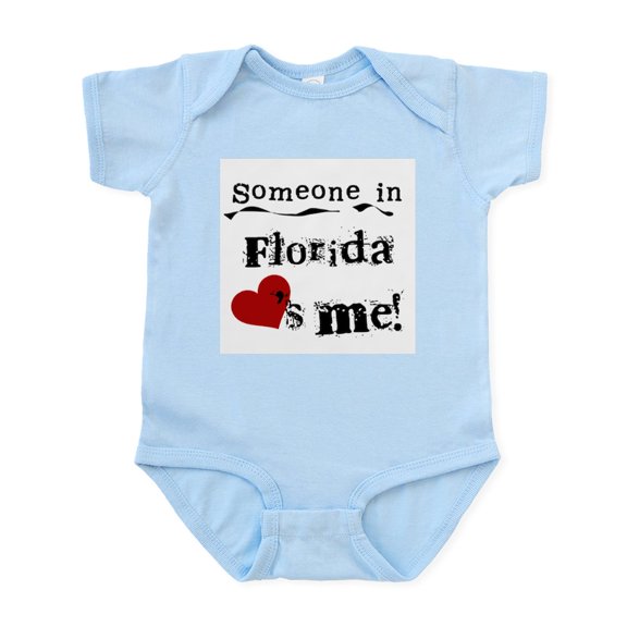 CafePress - Someone In Florida Infant Bodysuit - Baby Light Bodysuit, Size Newborn - 24 Months