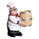 thumbnail image 3 of 2 Uds Estatua De Dibujos Animados Escultura Cocinero Decoración Gloria Figurita de chef, 3 of 9