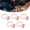 thumbnail image 1 of 5 Pcs Tasse à Pigments Réutilisable en Acier Inoxydable pour Artiste de Cils Rose Rouge, 1 of 8