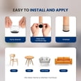 thumbnail image 4 of Serenelife Chair Leg Floor Protectors  24 Rubber Furniture Leg Covers & End Caps For Hardwood Floors  Anti-Slip & Scratch Protect Floors  Fits Furniture & Chair Legs 1.05 IN - 1.50 IN  Clear, 4 of 6